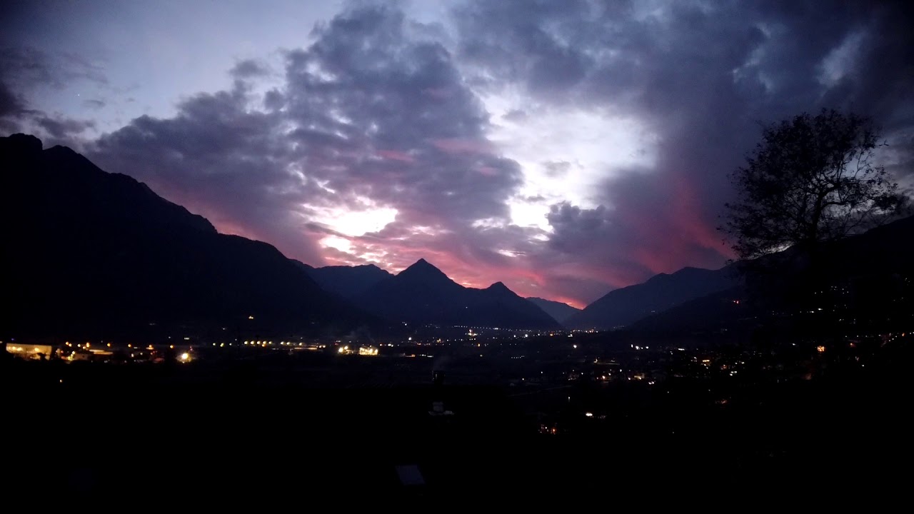 Timelapse / Tramonto - Sunset  - Scurelle - Soiane