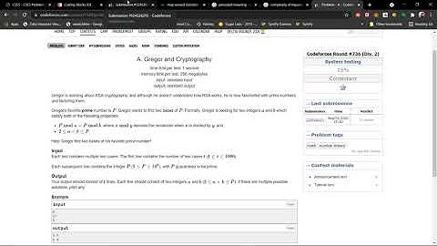 codeforces Round 736 (A. Gregor and Cryptography)