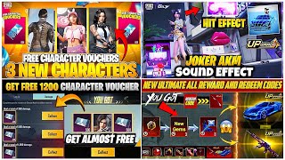 NEW JOKER AKM SOUND EFFECT😍| GET FREE 1200 CHARACTER VOUCHER🔥| 4.3 NEW HANNA CHARACTER 3D LOOK🤯PUBGM screenshot 1