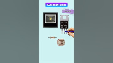 Automatic Night Light | Simple Electronics Project #diy #shorts