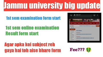 Jammu university 1st sem online examination form subit 2021 agar apka bi koi subject raha hai toh..