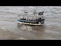 Bridlington pirate ship choppy waters