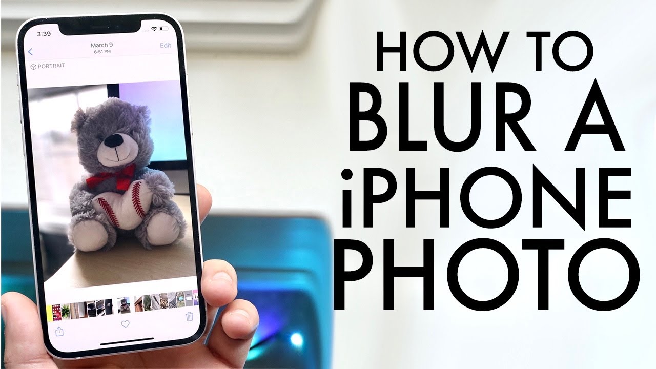 How To Blur a Photo On ANY iPhone! - YouTube