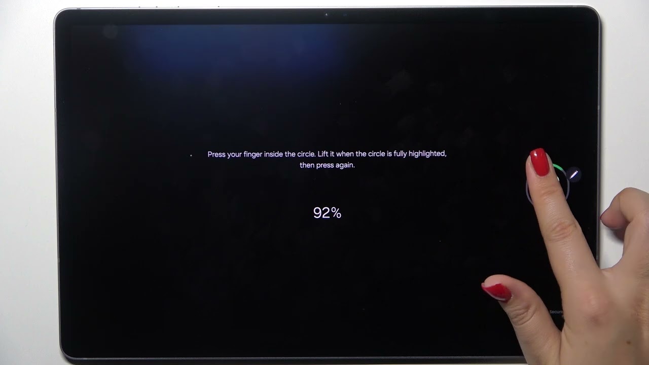 Samsung Galaxy Tab S10 Plus 5G - How to Add Fingerprint? | Set Up Fingerprint Security