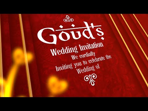 Wedding invitation video template