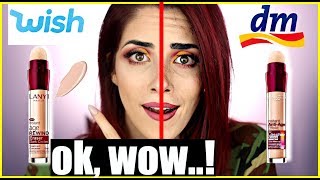 Das ist übel...😱WISH Make up VS DROGERIE Make up! Full face Vergleich! Luisacrashion