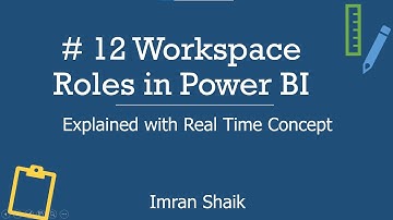 12) Workspace Roles in Power BI Service | Explained in Telugu | Power BI Telugu Tutorials