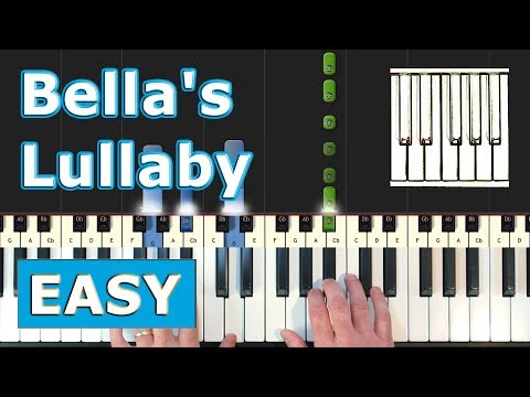 Bella's Lullaby - Piano Tutorial Easy - Twilight - Sheet Music (Synthesia)