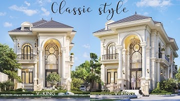 Kiến Trúc Tân Cổ Điển 2 Tầng Kết Hợp Với Mái Nhật | Kiến trúc VKing