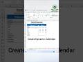 📅 Create a Dynamic Calendar in Excel! #DynamicCalendar #ExcelTips #conditionalformatting #shorts
