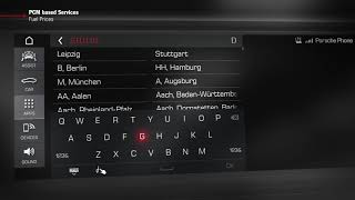 How to Panamera G2 PCM based Services - Fuel Prices