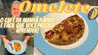 OMELETE RECHEADO SIMPLES- COMO FAZER OMELETE DE OVO NA FRIGIDEIRA FÁCIL