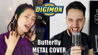 Video thumbnail of "Digimon - Opening Latino | Metal Cover (Maxi Petrone ft Juli Hope)"