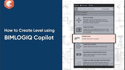 Create Level in Revit Automatically Using BIMLOGIQ Copilot