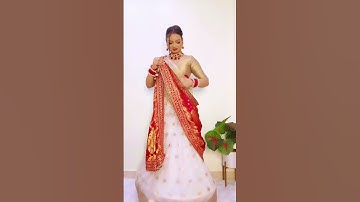 3 Different Styles Dupatta Draping ❤️ #beautynstyle #saree #drapingsaree #sareedraping #drapingstyle