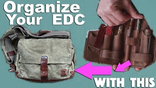 Organizing your Nutsac EDC bag with this! Custom Foolish Pride Leather Organizer.