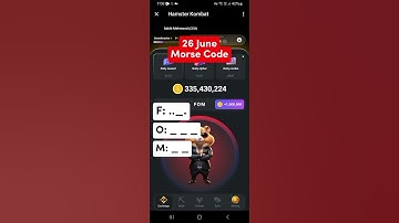 Hamster Kombat Morse Code daily cipher 26 June#shorts #crypto #hamsterkombat #morsecode #dailycipher