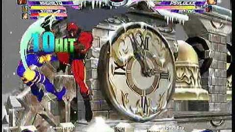 MvC2 Online (360): Brett (MSP) vs Norris (Mag/Sent/Psy) 4 .:4.16.10:.