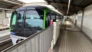 東京モノレール10000形10061F 整備場駅発車