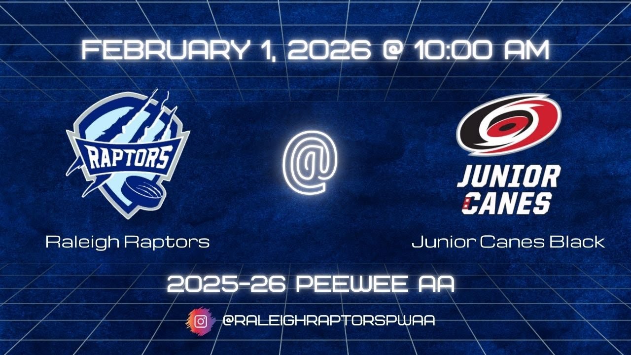 Raleigh Raptors PWAA vs Junior Canes 2013 Black