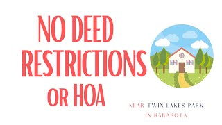 Twin Lakes Park area homes in neighborhood with NO HOA or deed restrictions