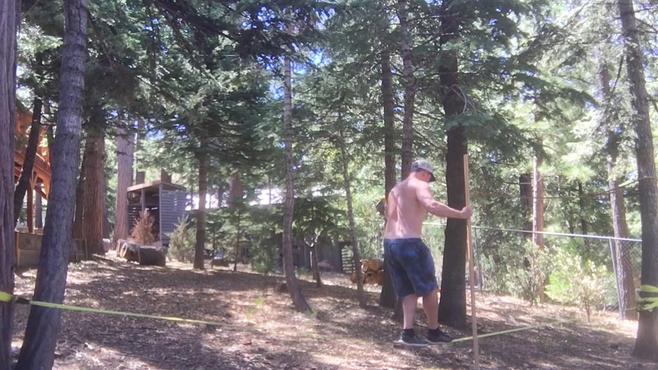 1st Time on Slackline (round 4) w/ Matt Marchant @ the Holistic Playground