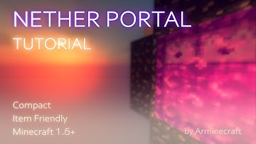 Simplest On-Off Nether Portal for Minecraft 1.21+ | Survival Friendly!