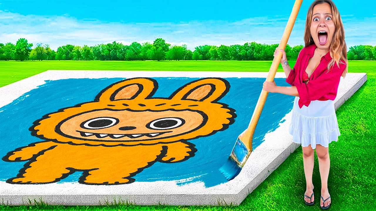 DISEGNO GIGANTE vs DISEGNO PICCOLO TI COMPRO TUTTO QUELLO CHE RIESCI A DISEGNARE CHALLENGE!✏️