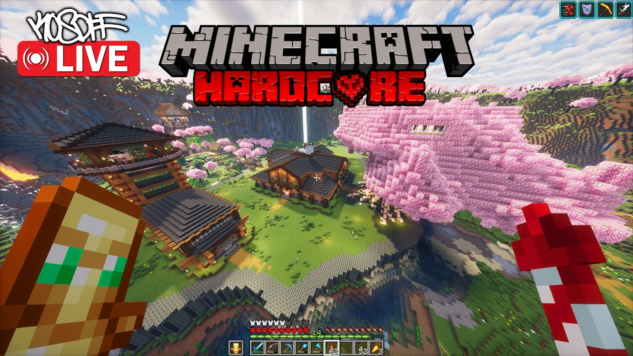 🔴LIVE! ✨ Building my FIRST HARDCORE Minecraft FOREVER WORLD! ✨