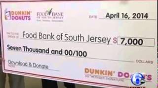 Dunkin Donuts donates $7,000 to the Food Bank of South Jersey