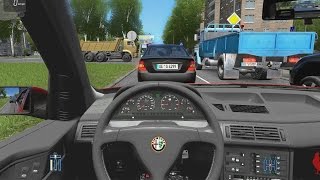 City Car Driving - Alfa Romeo 155 | Fast Driving screenshot 3