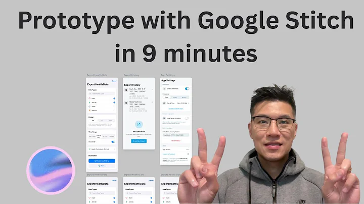 How to create a mobile app prototype with Google Stitch in 9 minutes