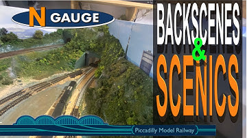 N GAUGE MODEL RAILWAY - BACKSCENES & SCENICS