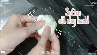 How to soften hard air dry clay! Simple trick to reuse your old clay ✨️ screenshot 4
