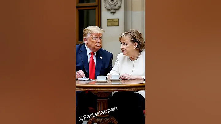 The moment that made Angela Merkel and Trump burst out laughing! 😂💨