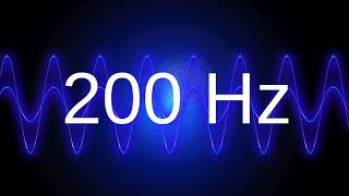 200 Hz Clean Pure Sine Wave Test Tone Frequency