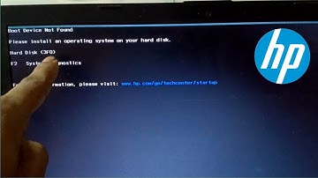 Fix - Boot Device Not Found Hard Disk 3F0 Error - HP Laptop