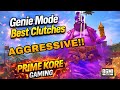 💀 Genie Mode 1vs4 Aggressive Gameplay! 😱 Clutch or Die 🔥 | PRIME KORE GAMING
