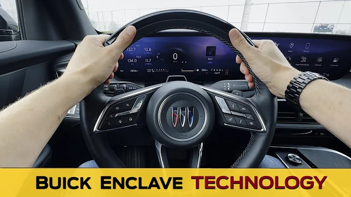 Steering Wheel and Cluster in the Buick Enclave  (2025 model)
