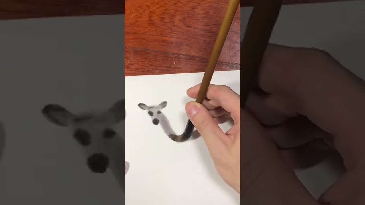 水墨画ー鹿 17.【動物篇】鹿（梅花鹿）Water-and-ink painting Universe of