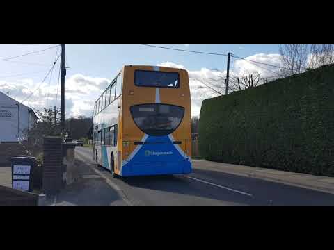 Here is the new livery stagecoach bus 19081 on the kite in Normandy ...