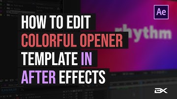 How to edit Colorful Rhythm Opener Template in Adobe After Effects