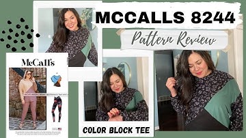 MCCALLS 8244 PATTERN REVIEW, SEW A COLOR BLOCK SHIRT. SEWING WITH KNITS.
