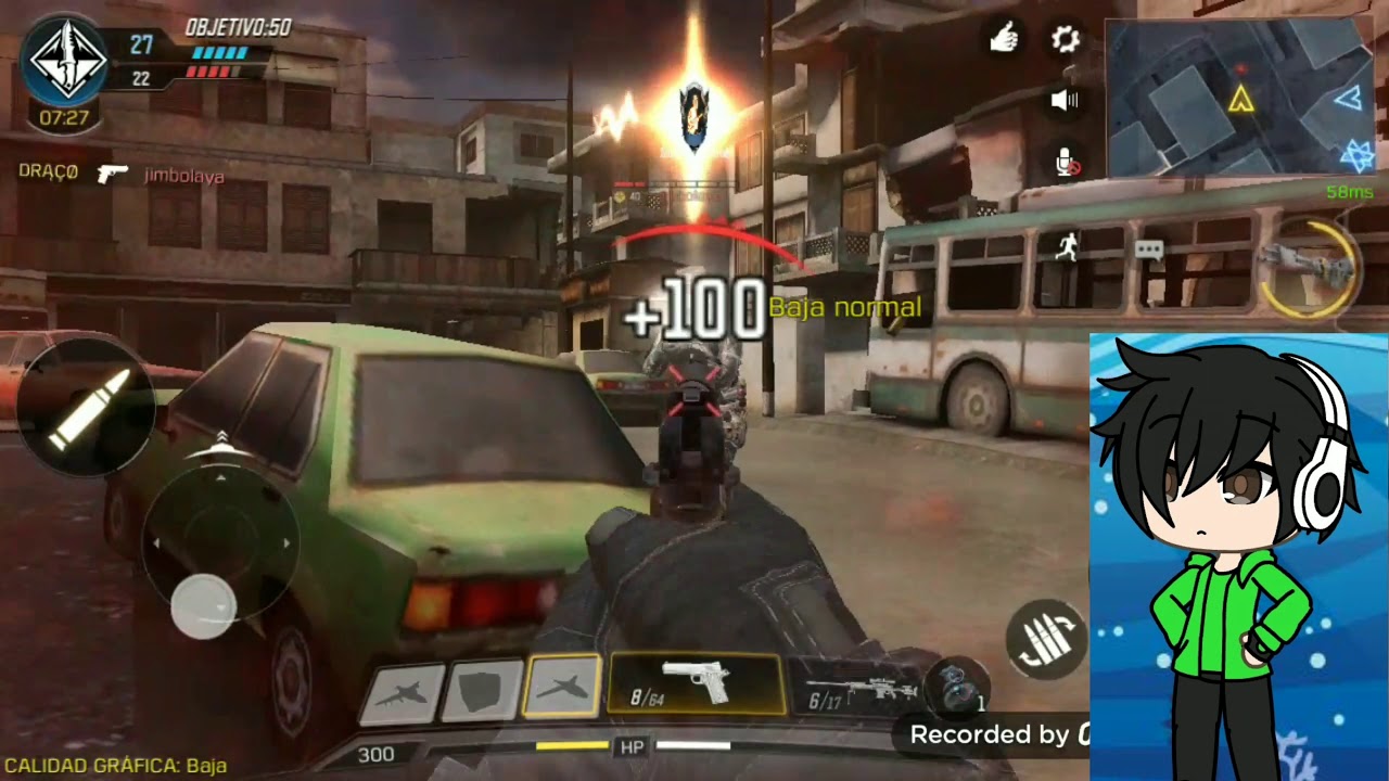 Jugando call of duty Mobile - YouTube - 