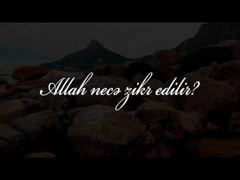 Video: Allaha Inamı Necə Bərpa Etmək Olar