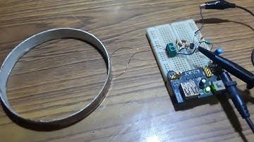 E MOSFET Colpitts oscillator based search coil Breadboard