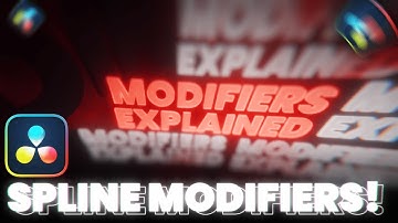 Spline Modifiers Explained in Fusion | Davinci Resolve | Fusion Studios