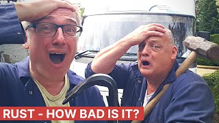 Checking for Rust on a Fiat Ducato Motorhome
