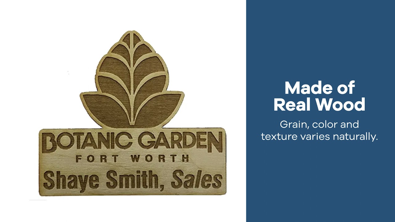 Promo Product Review: Wood Name Tags| AnyPromo 783599