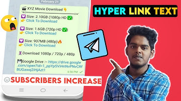 How To Create Text Link In Telegram Tamil| Attach Any Links To Any Word In Telegram/TechMagazine